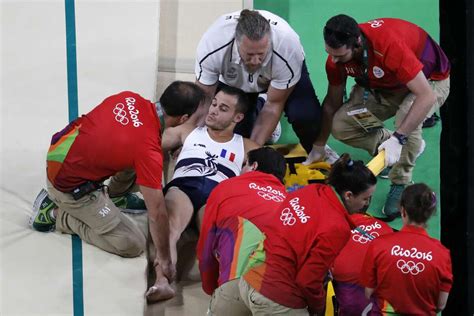 French Gymnast Suffers Horrific Broken Leg At Olympics Warning