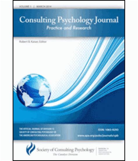 Consulting Psychology Journal Practice And Research Philippine