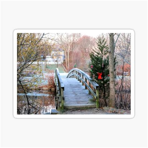 Footbridge Over Jenney Pond 120522 Sticker For Sale By Jansdrew