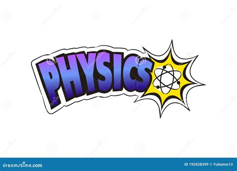 Logo For The Physics School Subject Stock Vector Illustration Of