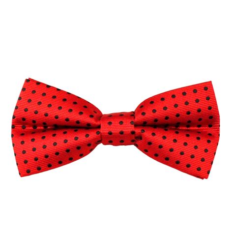 Red And Black Polka Dot Boys Bow Tie From Ties Planet Uk