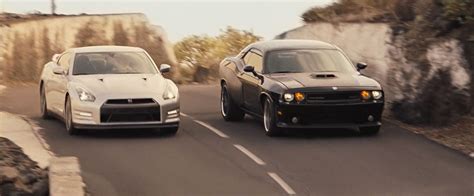 Nissan Gt R 2011 Car Drive By Paul Walker And Dodge Challenger Srt 8 2011 Car Driven By Vin