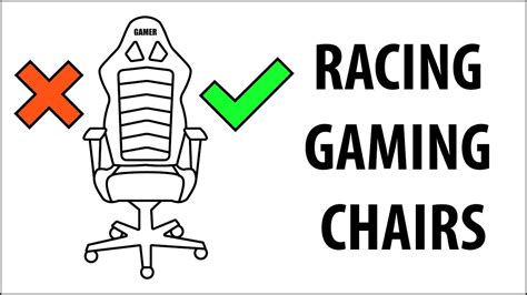 Why do you need a gaming chair? The Problem With Racing Gaming Chairs - YouTube