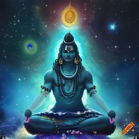 Depiction Of Lord Shiva In Cosmic Meditation On Craiyon