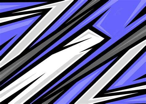 Abstract Racing Stripes With Electric Blue White Black And Grey