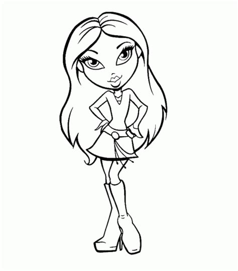 Bratz Cloe Coloring Page Printable For Girls