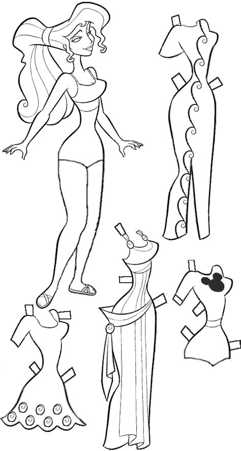 Free Printable Paper Doll Coloring Pages For Kids