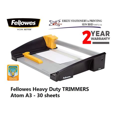 Fellowes Heavy Duty Trimmers Atom A Sheets Paper Cutter Paper Trimmer Rotary Trimmer