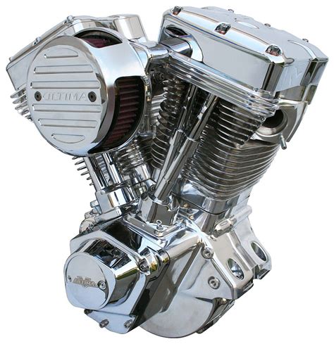 Motorcycle Engines Ultima Polished El Bruto 120ci Complete Engine For
