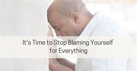 Stop Blaming Yourself Live Well With Sharon Martin