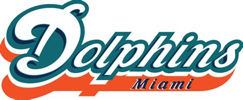 Miami Dolphins Wordmark Logo 1997 Dolphins Scripted With Miami