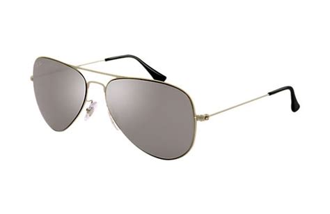 Ray Ban Rb3513 Aviator Flat Metal Silver Sunglasses Official Online Store Us Silver