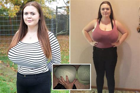 k cup mum 23 who had dd boobs at just 10 claims her huge bust is turning her into a hunchback