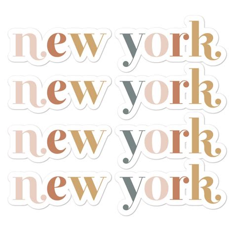 New York Sticker State Sticker New York Decal Car Or Laptop Etsy
