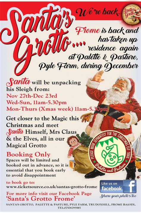 Santas Grotto Frome At Santas Grotto Frome Event Tickets From