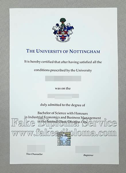 How To Get Fake University Of Nottingham Degrees Online Fakeadiploma