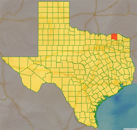 Map Of Lamar County Texas