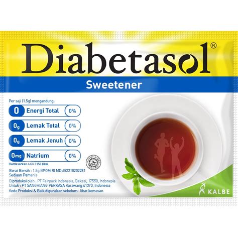 Diabetasol Sweetener Pengganti Gula Dengan 0 Kalori 0 Gula