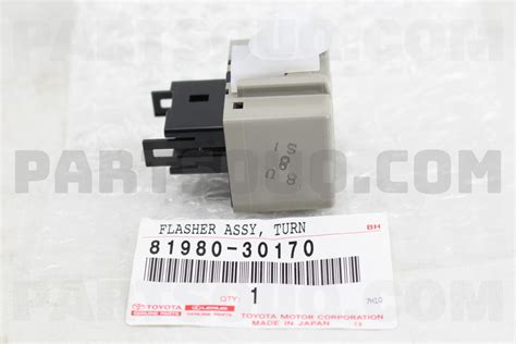 FLASHER ASSY TURN SIGNAL 8198030170 Toyota Parts PartSouq