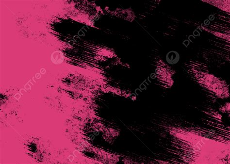 Pink Black Paint Brush Strokes Background Pink Background Paint