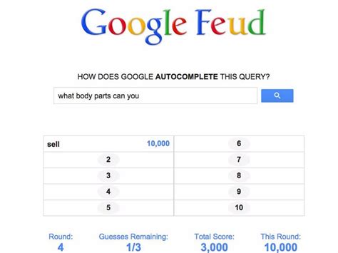 There are 4 categories in. Google Feud Answers / Can You Guess How Google Would ...