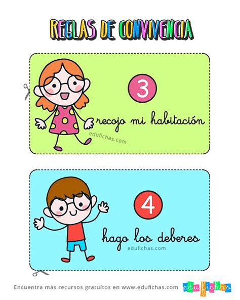 ¿quieres saber qué juegos para niños en casa. Reglas de Convivencia en Casa para Niños | Descargar ...
