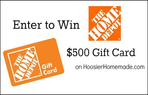 You've found discounted home depot gift cards. Home Depot $500 Gift Card Giveaway - Hoosier Homemade