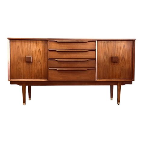 vintage mid century modern danish style teak afromosia credenza chairish danish style