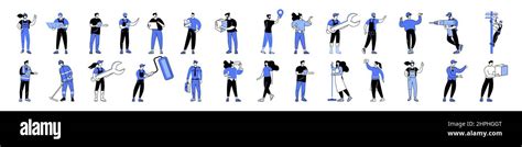 Professional Workers Vector Set Stock Vector Image And Art Alamy