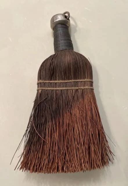 Vintage S Whisk Broom Wire Wrap Corn Straw Primitive Rustic