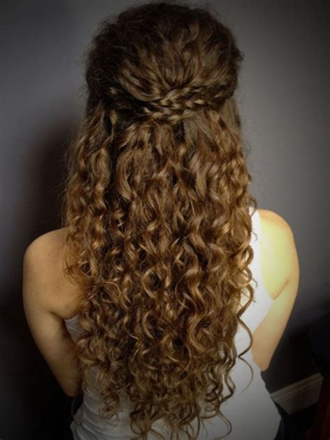 curly hair half up half down styles beatrice zion