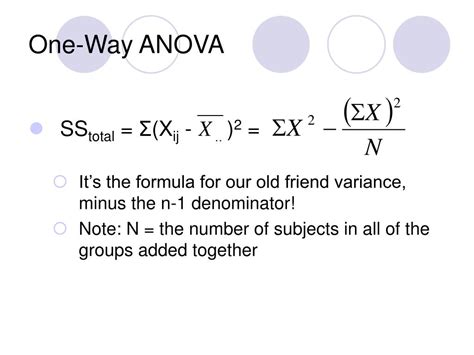Ppt One Way Analysis Of Variance Anova Powerpoint Presentation Free Download Id