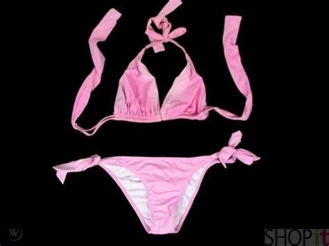 Anna Nicole Smith Pink Bikini Top And Bottom Bathing Suit 37945922