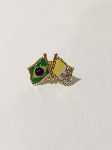 Pins Da Bandeira Do Brasil X Vaticano Mercadolivre