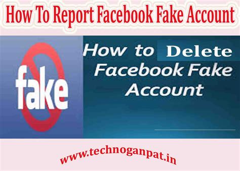 How To Report Facebook Fake Account Techno Ganpat