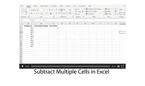 Subtract Multiple Cells In Excel