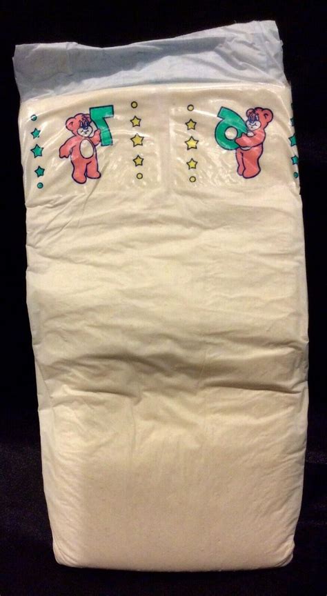 Vintage Pampers Baby Dry Plus Diaper Plastic Backed Sz