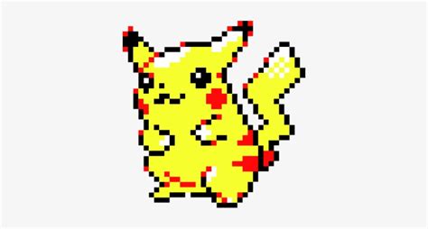 Pixel Pikachu Pikachu Pokemon Red And Blue Transparent PNG 350x360