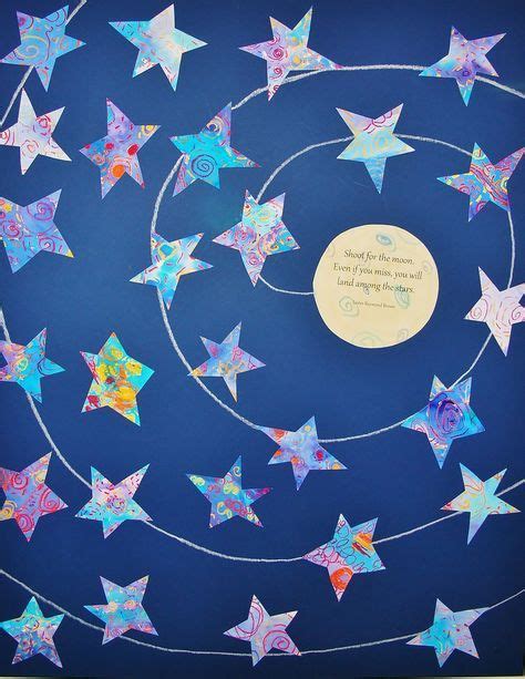 Simple starry night - easy pre-k or K auction project | Collaborative