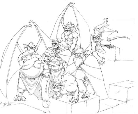 Gargoyle Coloring Pages Coloring Home