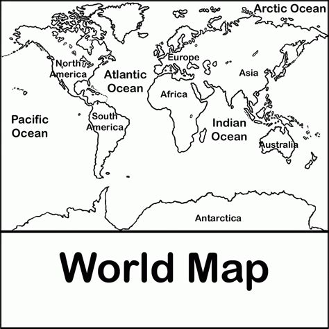 Countries World Map Coloring Page Coloring Page For K