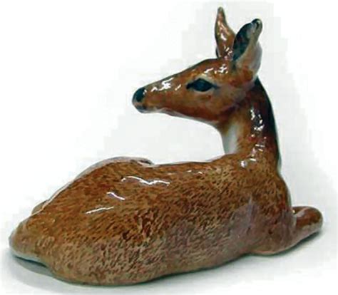 Northern Rose Miniature Porcelain Animal Figure White Tailed Deer Doe R197