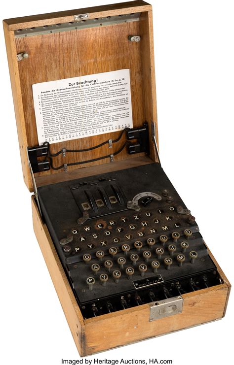 Enigma Encrypting Machine Used By The German Military In Wwii Lot