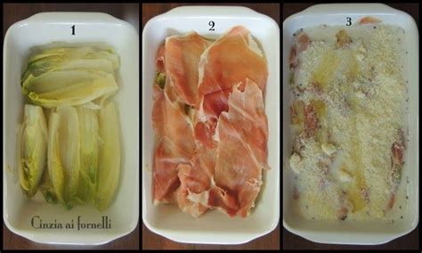 Vediamo allora come preparare l'indivia belga al forno gratinata! Insalata belga al forno / Endives au jambon (con immagini ...