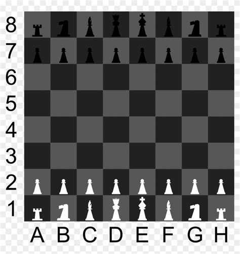 2d Chess Set Chess Board Rows And Columns Hd Png Download