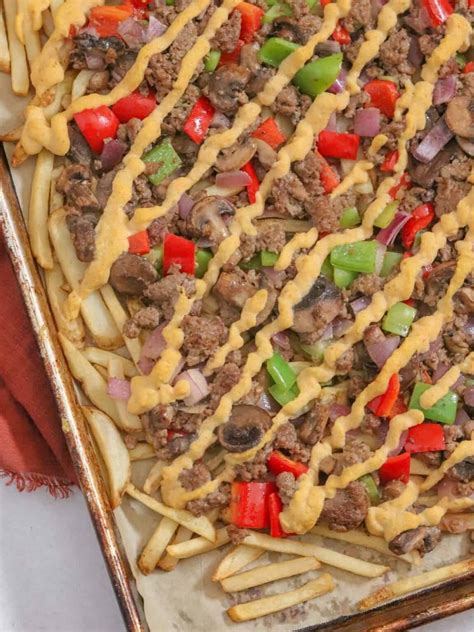 The Best Loaded Philly Cheesesteak Fries The Fresh Fig