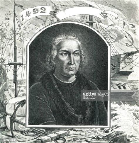 Christopher Columbus Painting Photos And Premium High Res Pictures