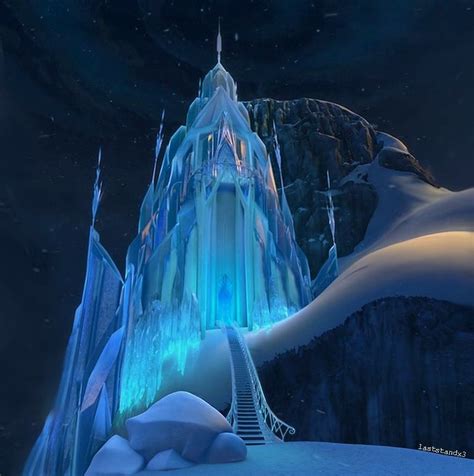 Elsas Ice Castle Frozen Background Ice Castles Frozen Fan Art