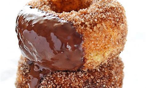 Baked Churro Donuts With Thick Chocolate Sauce Recipe Churros