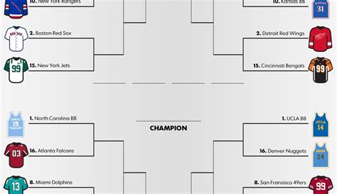 64 Team Printable Bracket